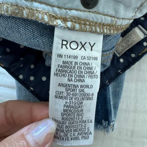 ROXY Cloudy Days Boyfriend Fit Two-Tone Jeans Like New ✨ - Picture 11 of 16
